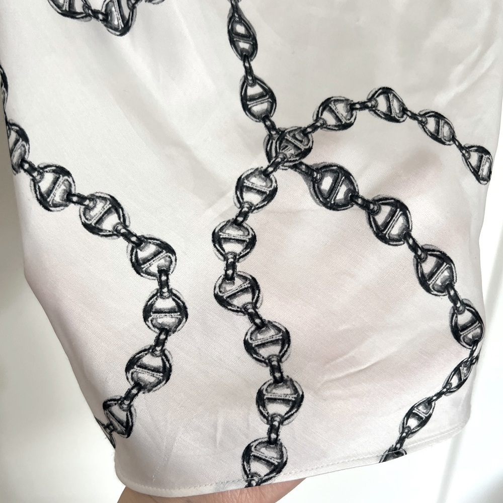 L’AGENCE Jasmina Camisole Tank In Black And White - Picture 6 of 12